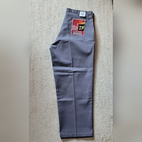 NEW DAKOTA FLAT FRONT FULL CUT TWILL WORK PANTS GRAY MEN'S SIZE  42 X 30 - Picture 3 of 15
